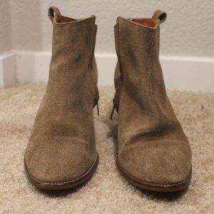 Madewell Ankle Boots Suede Olive Green